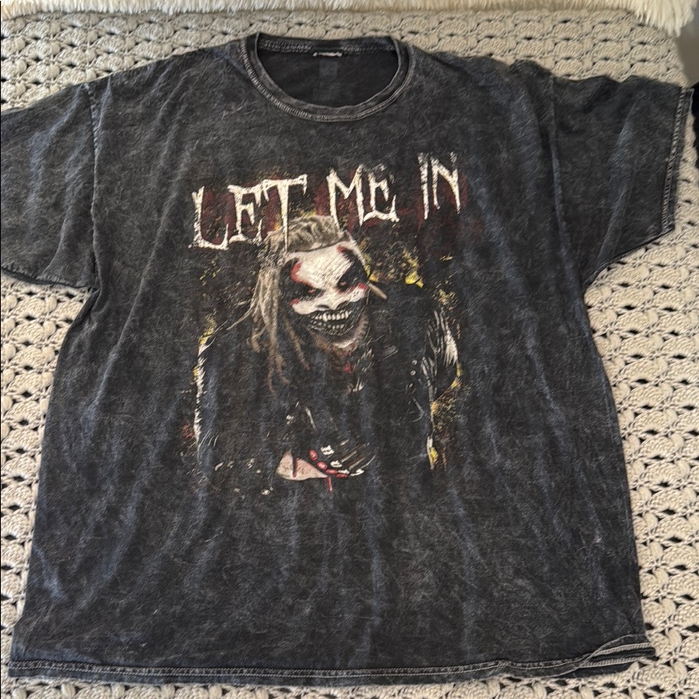 Vintage WWE The Fiend Bray Wyatt Let Me In Washed Black Graphic Tee XL